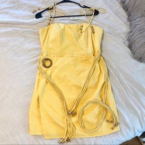 Sabo Luxe Leon Multi Strand Yellow Dress